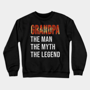 Grand Father Montenegrin Grandpa The Man The Myth The Legend - Gift for Montenegrin Dad With Roots From  Montenegro Crewneck Sweatshirt